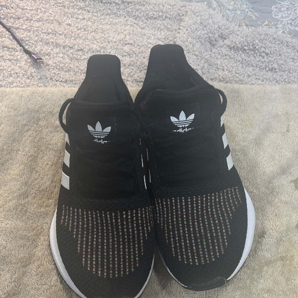 Adidas Ultra Boost Black and White Running Shoes